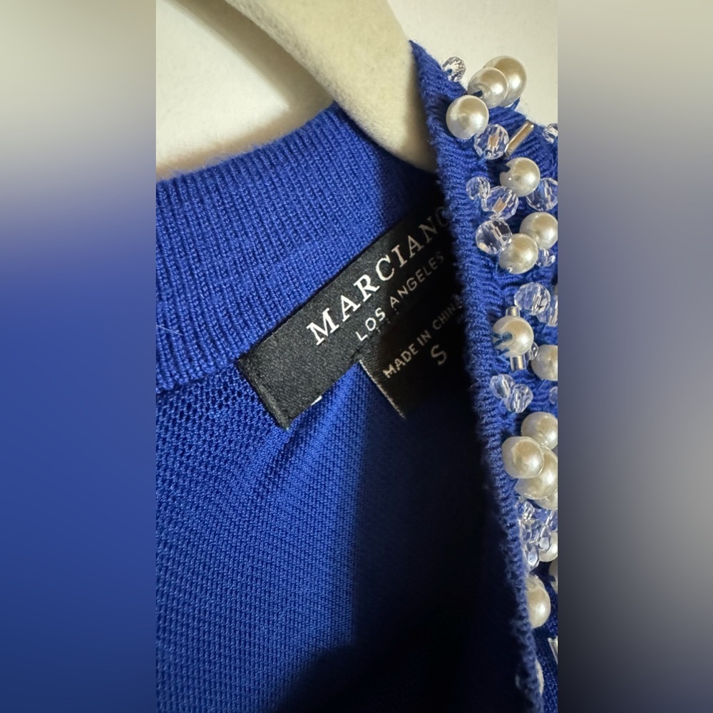 Marciano pearl diamond sweater dress blue - Picture 7 of 7